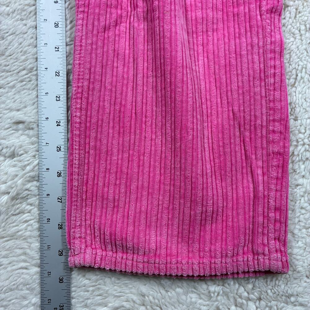 BDG Urban Outfitters Pants 28 Womens Pink High Rise Baggy Corduroy Straight Leg - Picture 6 of 9
